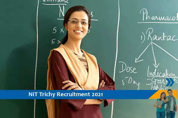 Recruitment to the post of Faculty in NIT Trichy