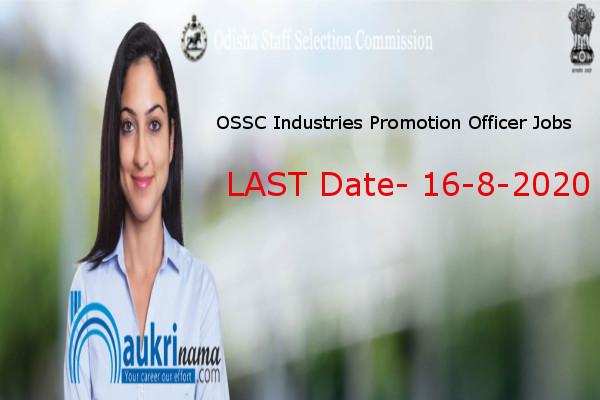 OSSC  Recruitment for Recruitment for the post of  Industry Promotion Officer    , Click here to Apply
