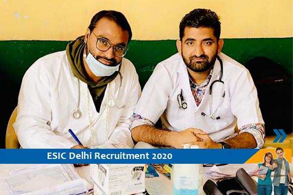 Recruitment of Senior Resident and Specialist in ESIC Delhi