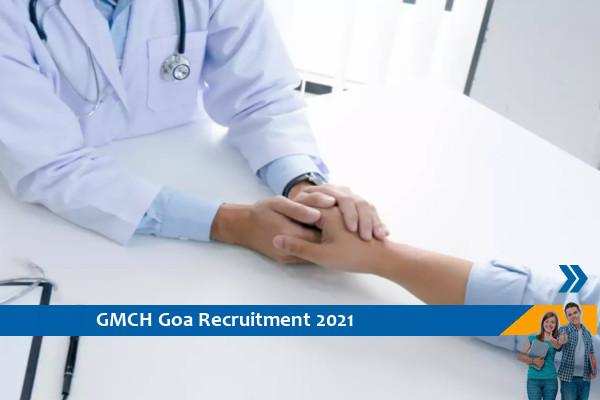 Recruitment to the post of Senior Resident at GMCH Goa