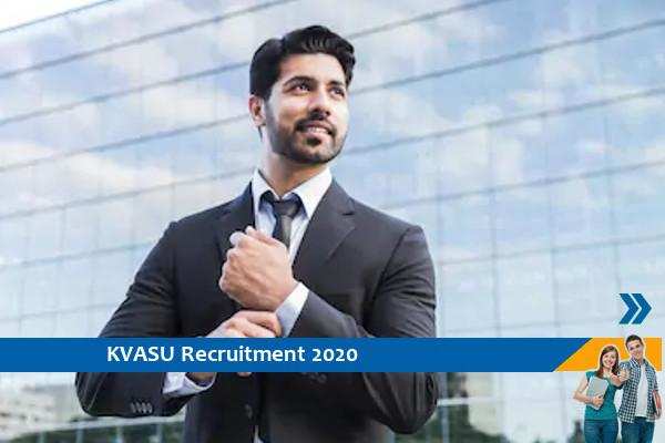 Recruitment to the post of Assistant in KVASU