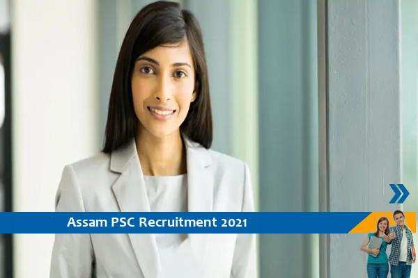 Assam PSC Recruitment for the post of Statistics Inspector