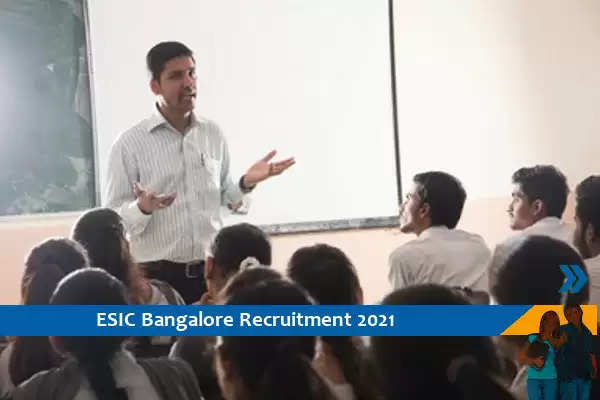ESIC Bangalore Recruitment for the post of Associate Professor and Assistant Professor