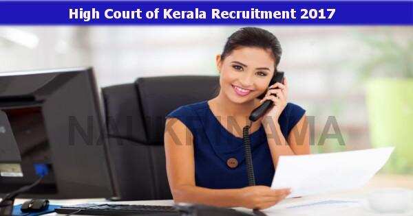 Personal Assistant Job Openings in High Court of Kerala