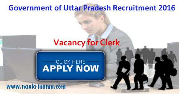 Government of Uttar Pradesh Jobs 2016 for Clerk & Others