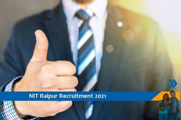 NIT Raipur Recruitment for the post of Technical Assistant