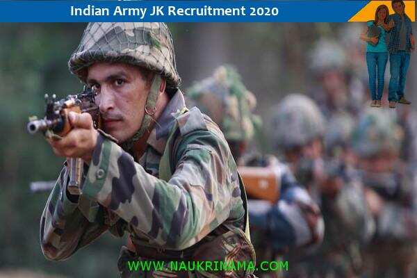 Indian Army JK Soldier Recruitment Rally 2020 , Click here to apply
