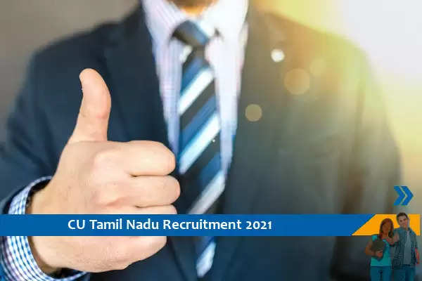 Recruitment for the post of Technical Assistant in CU Tamil Nadu