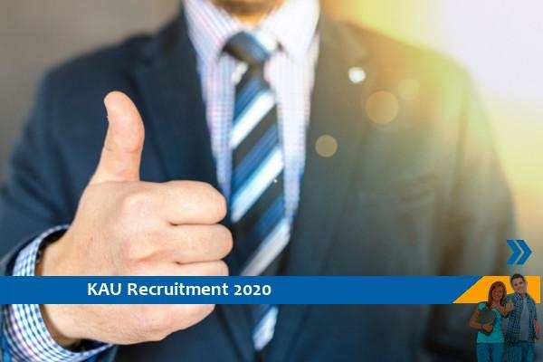 Recruitment to the post of Technical Assistant in KAU