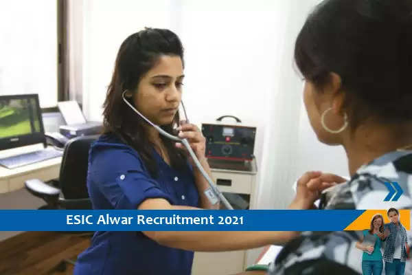 Recruitment to the post of Senior Resident and Specialist in ESIC Alwar