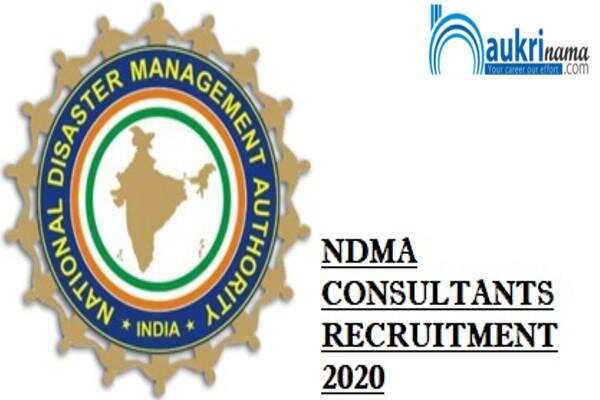 NDMA Delhi Recruitment for the post of  Consultant  , Click here to Apply
