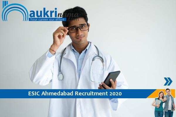 ESIC Ahmedabad  Recruitment for the post of part time medical referee , Apply Now
