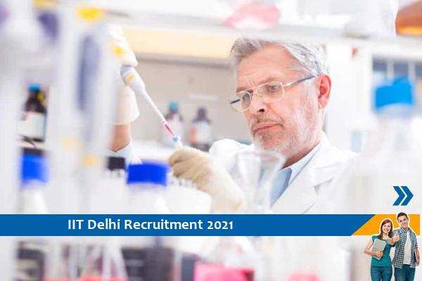 IIT Delhi Recruitment for the post of Project Assistant