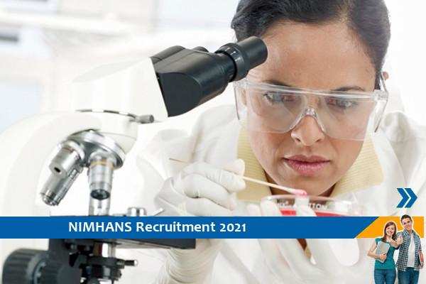 Recruitment of Research Associate in NIMHANS