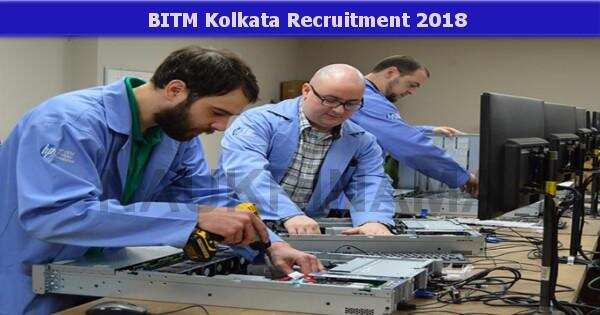 Technician Job Openings in BITM Kolkata