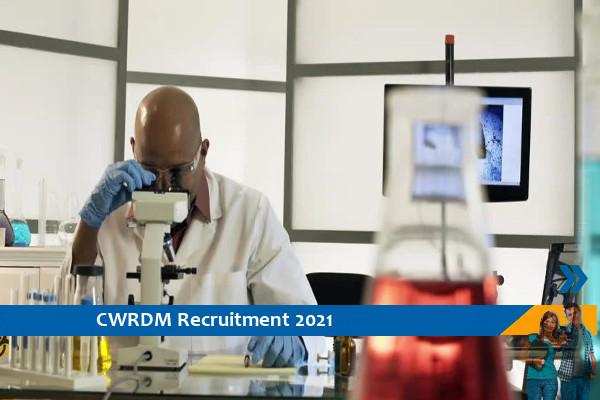 Recruitment to the post of scientist in CWRDM