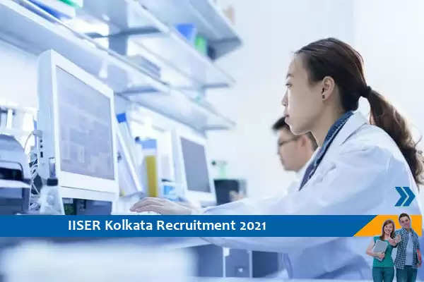 IISER Kolkata Recruitment for the post of Project Associate