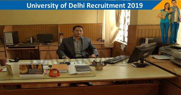 Delhi University Section Officer Recruitment 2019