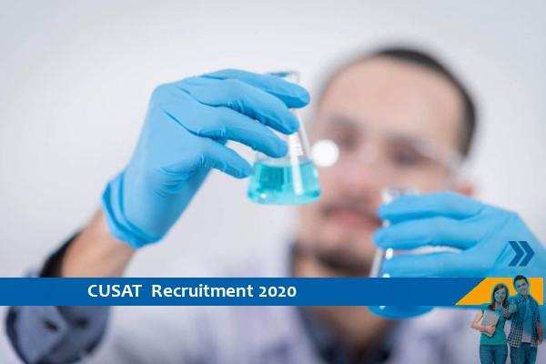 Recruitment as a Research Associate in CUSAT