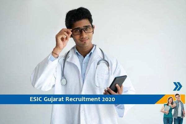 Recruitment to the post of Specialist and Senior Resident in ESIC Gujarat