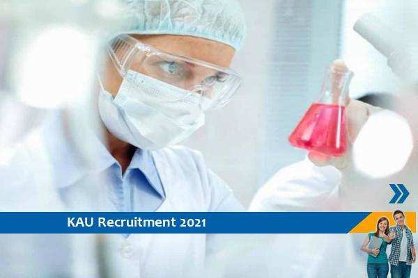 Recruitment to the post of Research Assistant in KAU