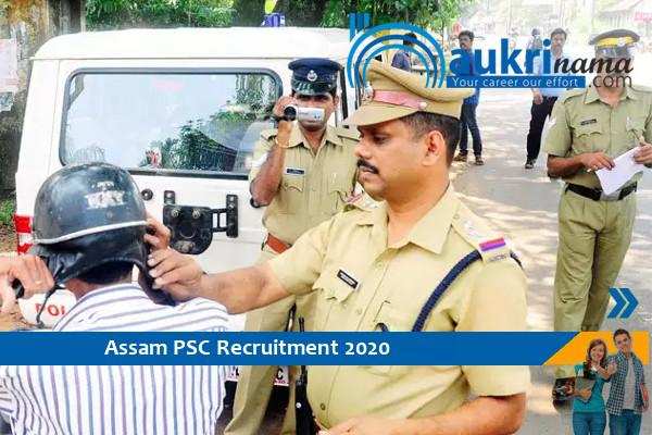 Assam PSC recruitment for the post of Motor Vehicle Inspector 2020