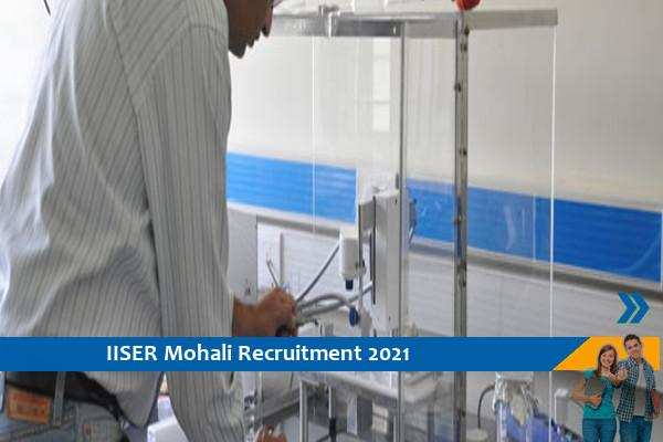 IISER Mohali Recruitment for the post of Project Assistant