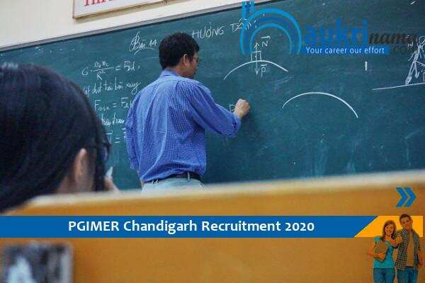 PGIMER Chandigarh Vacancy For The Post Of    Assistant Professor , Click here to Apply