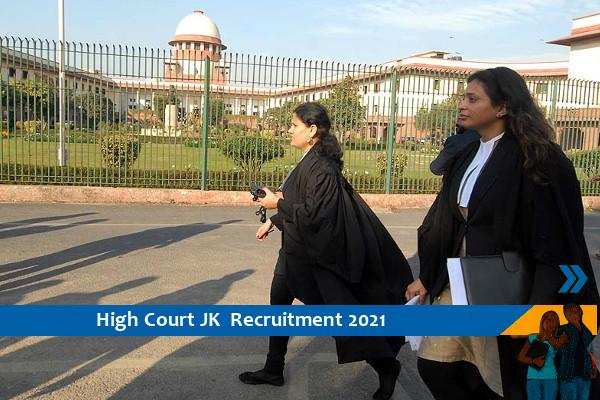 Recruitment to the post of Research Assistant in High Court JK