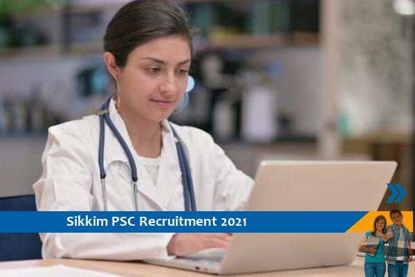 Recruitment in the post of Scientific Officer in Sikkim PSC