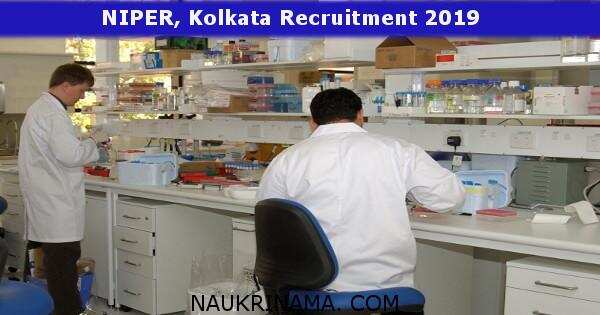 NIPER Kolkata Research Officer Recruitment 2019