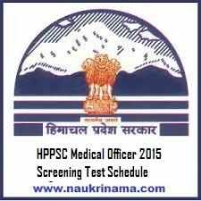 HPPSC Medical Officer 2015 Screening Test Date Announced