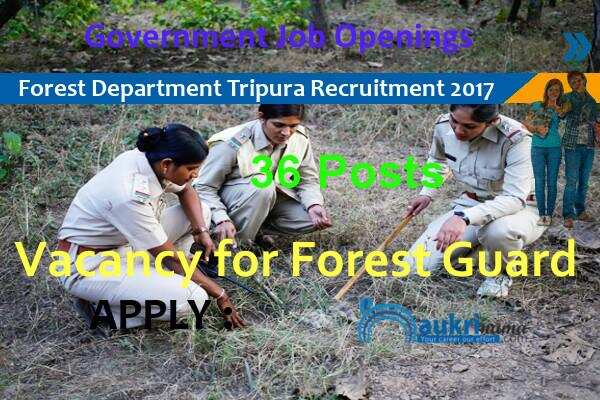 Forest Guard Recruitment for Forest Department Tripura