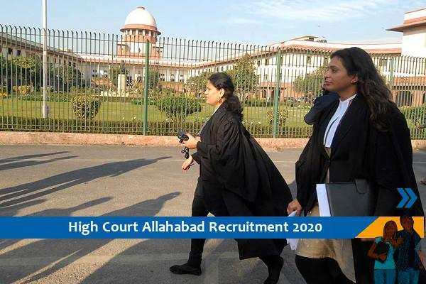 Recruitment to the post of Advocate in High Court of Allahabad