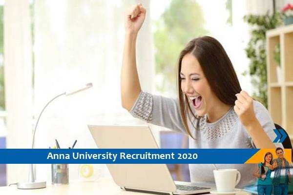 Recruitment as Project Associate at Anna University
