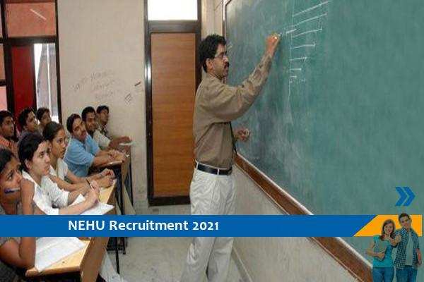 Recruitment to the post of guest faculty in NEHU