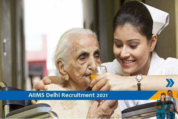 Recruitment of Staff Nurse in AIIMS Delhi