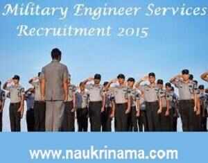 MES Recruitment 2015- 480 Various Posts
