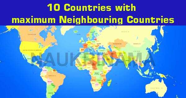 10 World Countries with maximum Neighbouring Countries