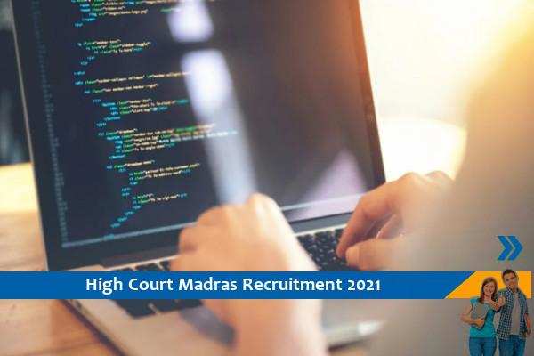 Recruitment of Assistant Programmer in High Court of Madras
