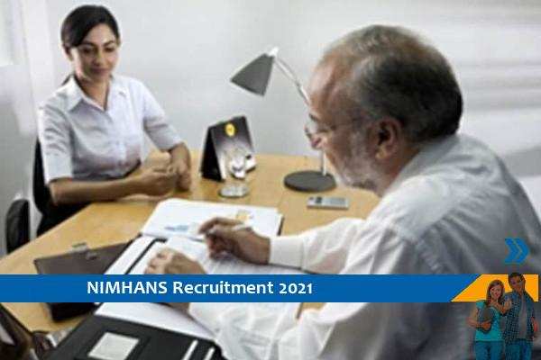 Recruitment of Senior Scientific Officer in NIMHANS