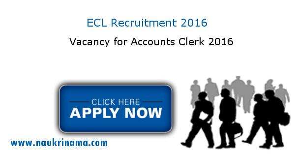 Job Alert – ECL Accounts Clerk for PWD Vacancy 2016