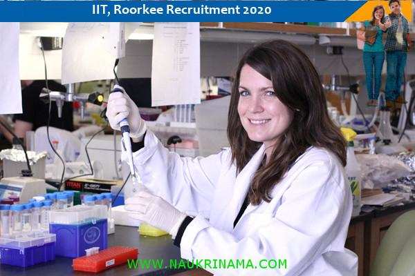 IIT Roorkee Recruitment 2021 for the Posts of  Project Assistant
