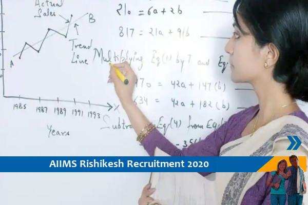 Recruitment to the post of Assistant and Associate Professor in AIIMS Rishikesh