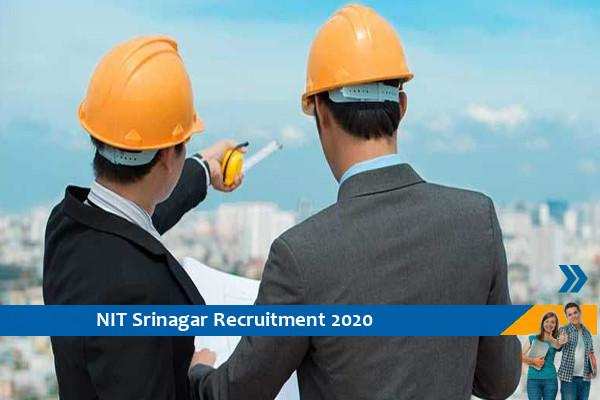 Recruitment for the post of Junior Engineer and Technical Assistant, NIT Srinagar