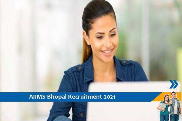 Recruitment for the post of Project Associate in AIIMS Bhopal