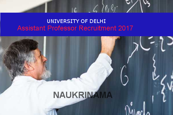 Assistant Professor Vacancy in University of Delhi