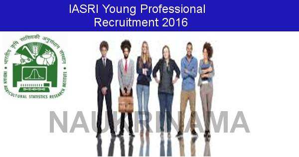Job Alert: Young Professional Vacancies in IASRI-2016