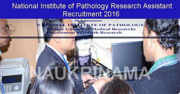 National Institute of Pathology Research Assistant Jobs 2016