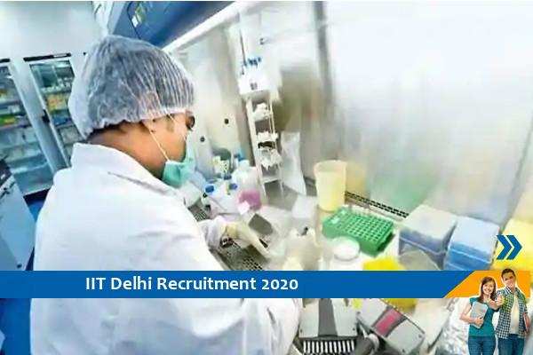 IIT Delhi Recruitment for the post of Principal Project Scientist